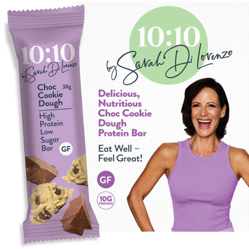 10:10 SDL Protein Snack Bar by Sarah Di Lorenzo- Choc Cookie 14 x 38g