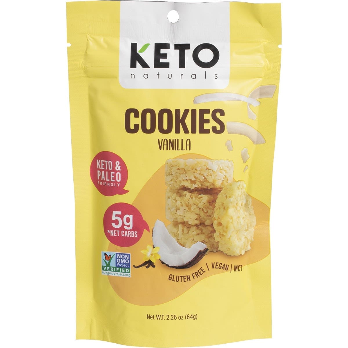 Keto Naturals Snack Foods Keto Naturals Cookies - 8 x 64g
