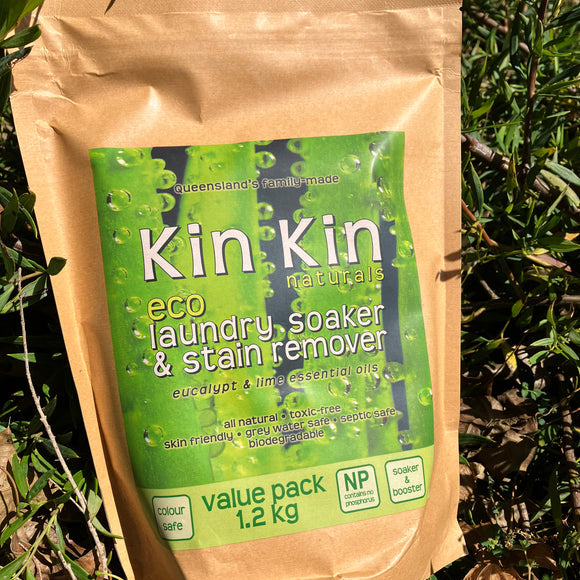 Kin Kin Naturals Laundry Soaker & Stain Remover Lime & Eucalypt 1.2kg