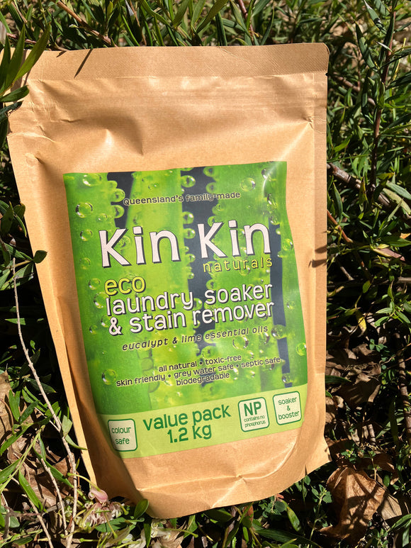 Kin Kin Naturals Laundry Soaker & Stain Remover Lime & Eucalypt 1.2kg