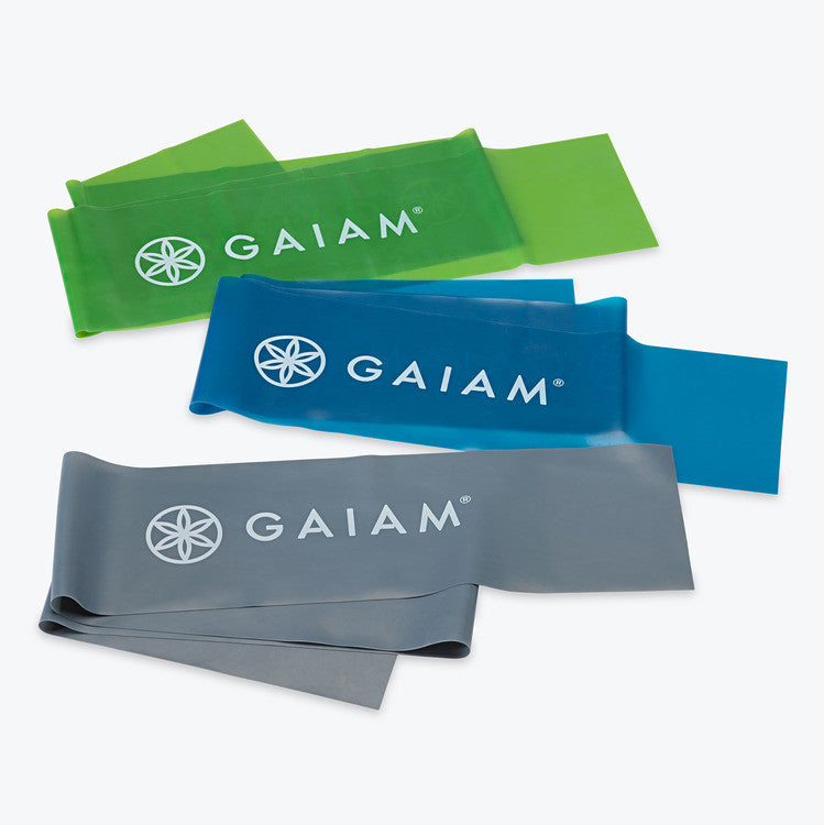 Gaiam Strength & Flexibility Kit Light, Medium & Heavy Bands