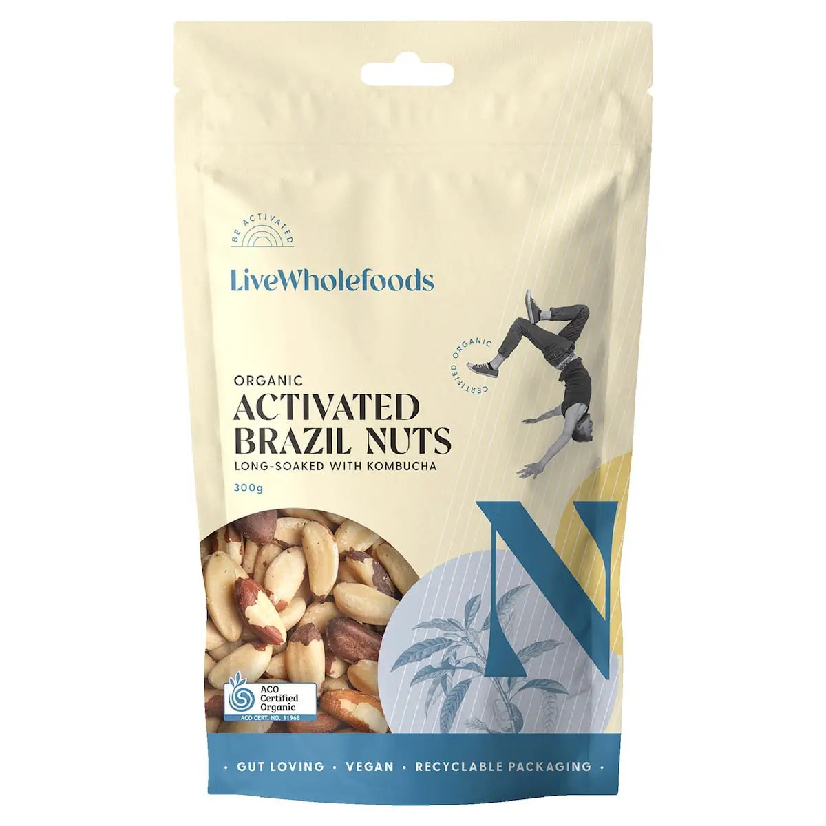 Live Wholefoods Organic Activated Brazils 300g