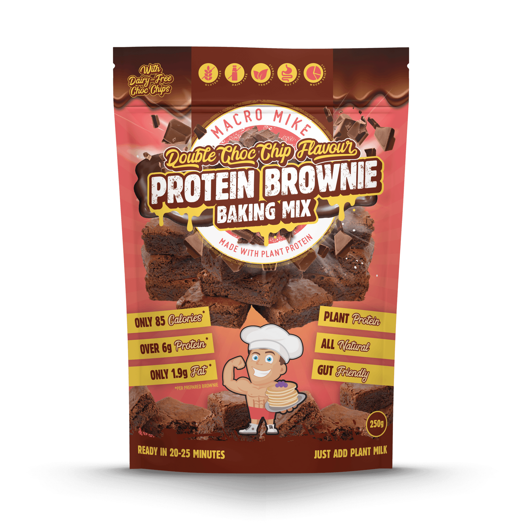 Macro Mike Baking Mixes Macro Mike Protein Brownie Baking Mix Double Choc 250g