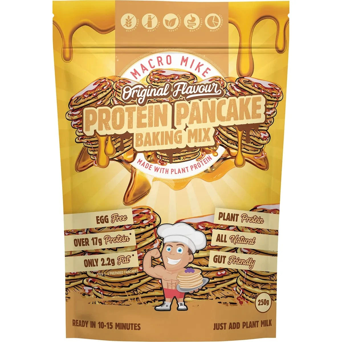 Macro Mike Baking Mixes Macro Mike Protein Pancake Baking Mix Original 250g