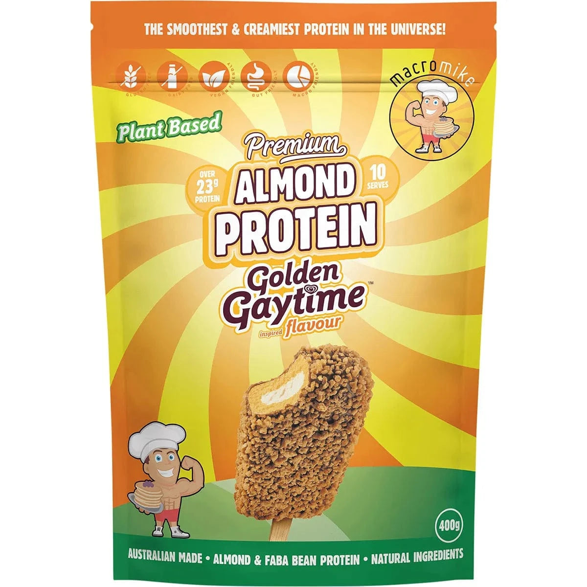 Macro Mike Baking Mixes Macro Mike x Golden Gaytime Almond Protein 400g