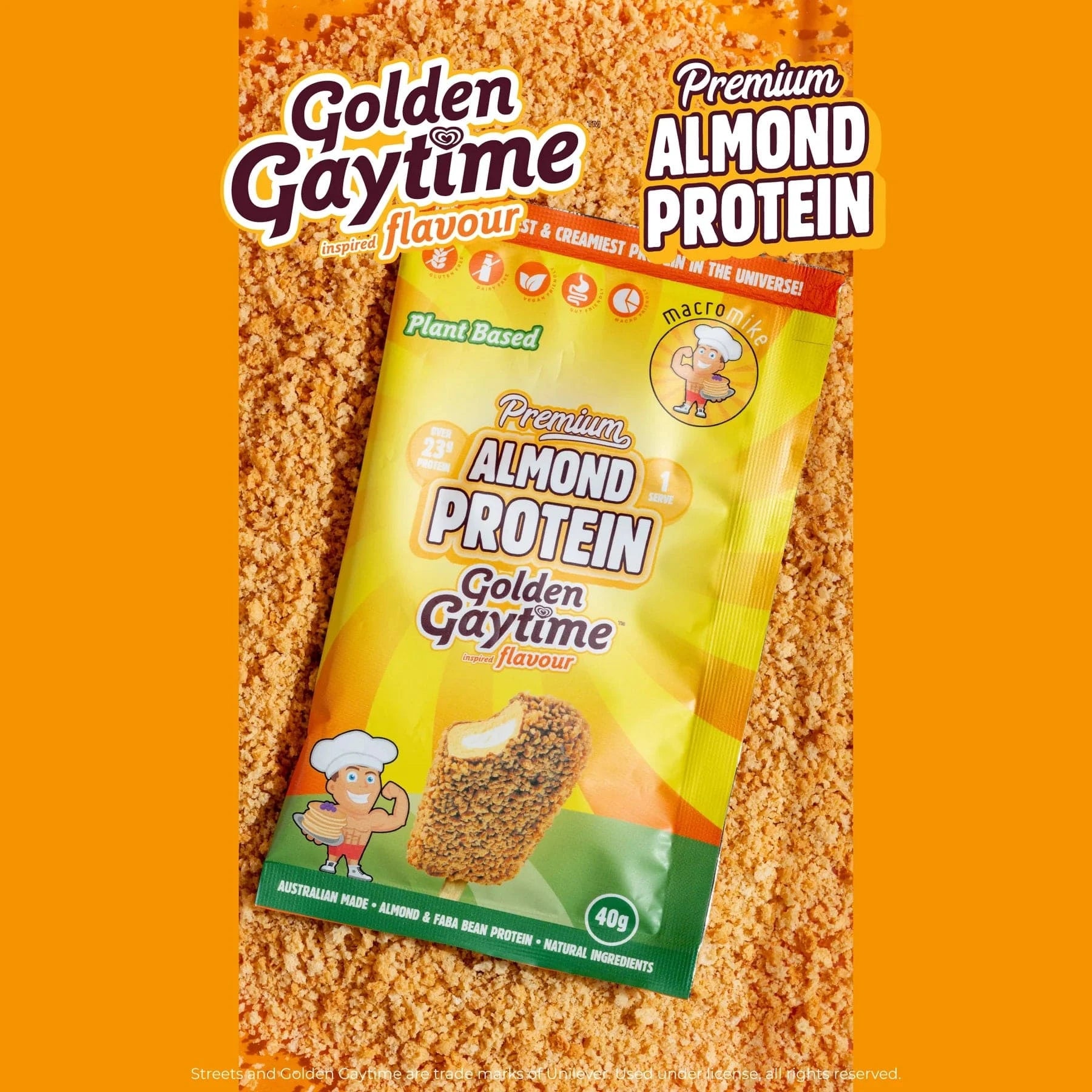 Macro Mike Baking Mixes Macro Mike x Golden Gaytime Almond Protein 400g