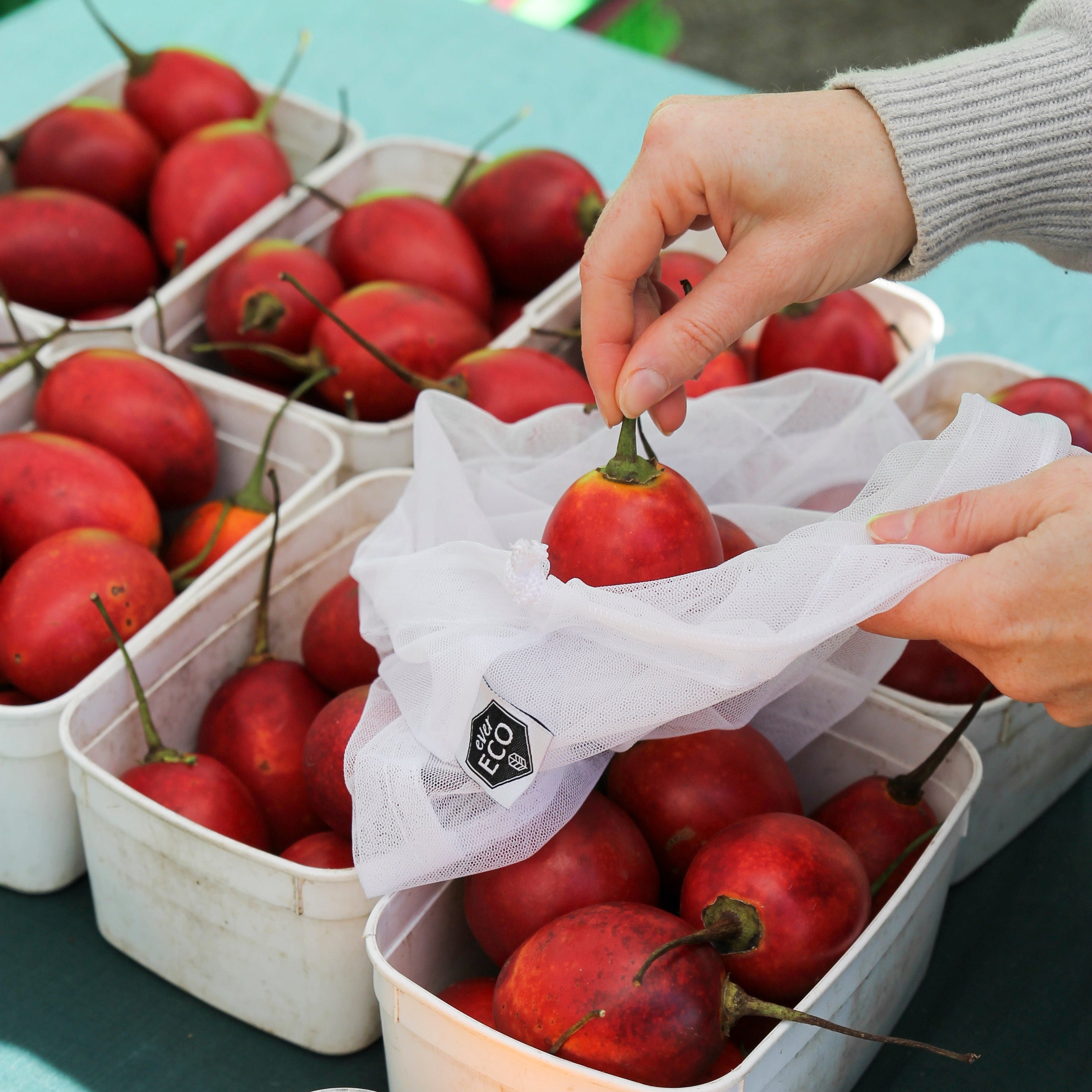 Ever Eco RPET Mesh Produce Bags market lifestyle image