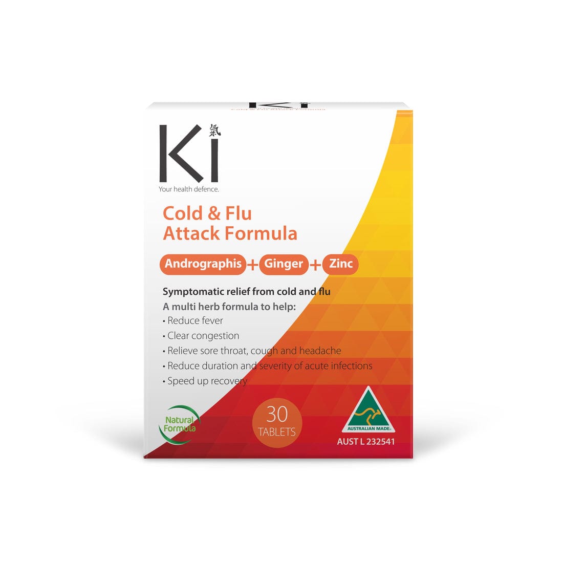Martin & Pleasance Vitamins & Supplements Martin & Pleasance Ki Cold & Flu Attack 30Tabs
