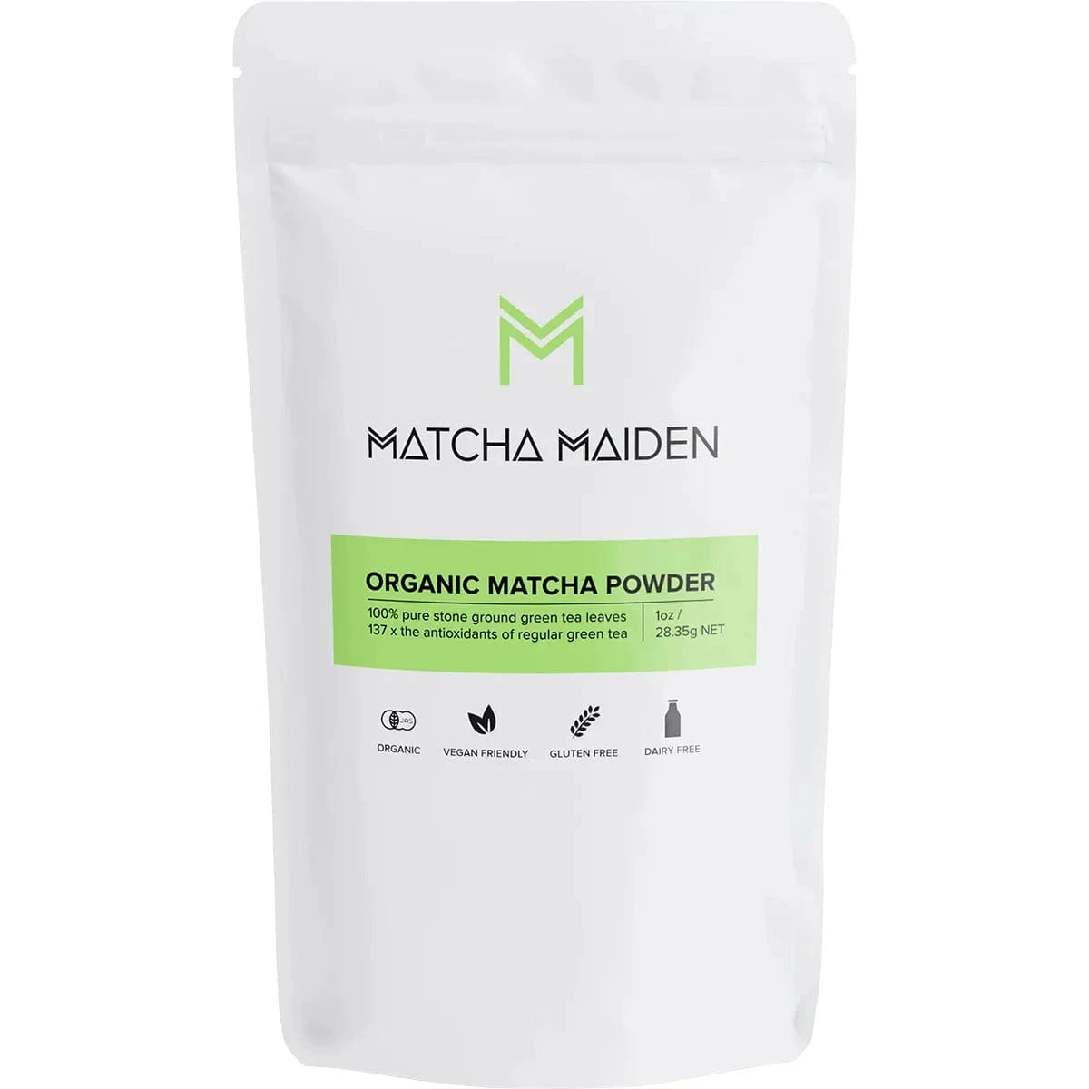 Matcha Maiden Matcha 28.35g Matcha Maiden Matcha Green Tea Powder 100% Pure Stone Ground