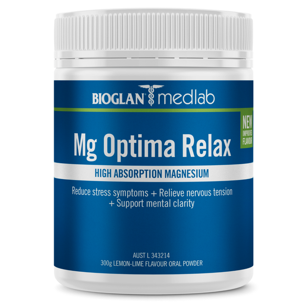 Bioglan Medlab Mg Optima Relax Lemon Lime