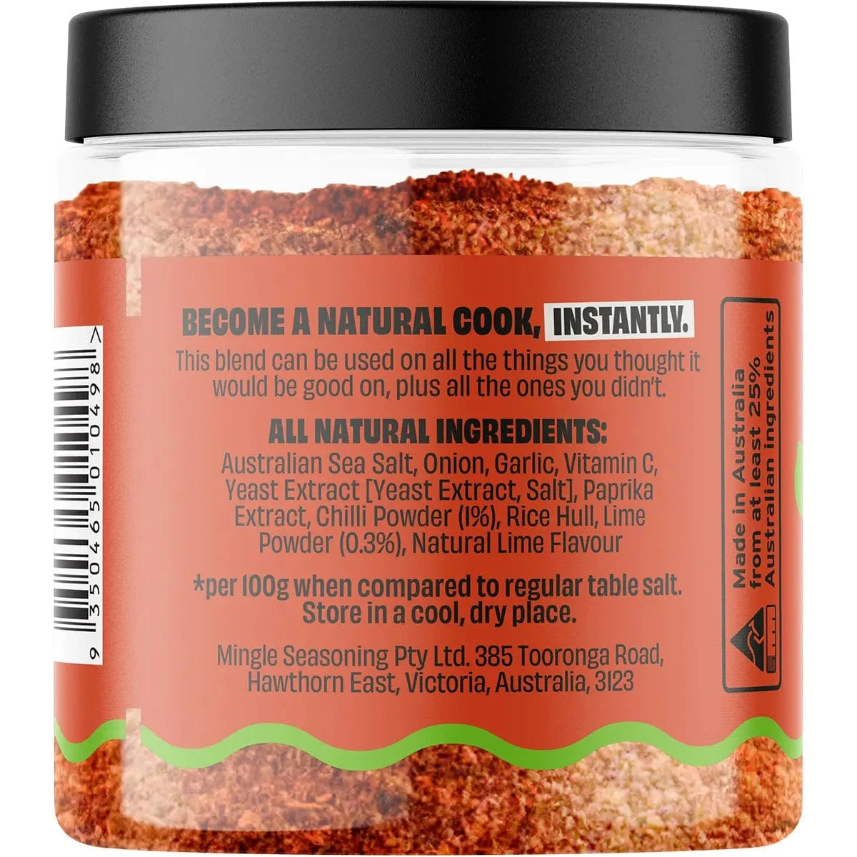 Mingle Seasonings & Spices Mingle Seasoning Chilli & Lime Seasoned Salts 110g