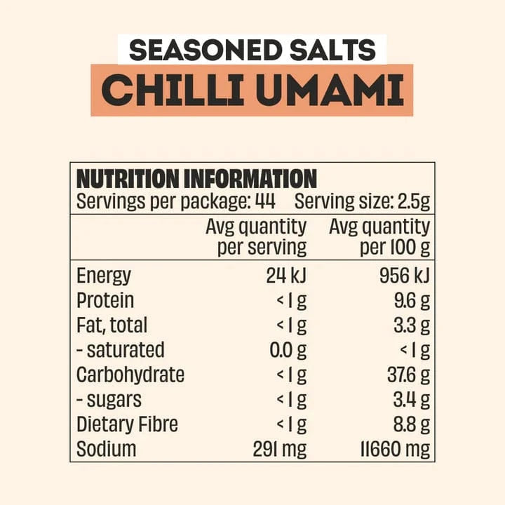 Mingle Seasonings & Spices Mingle Seasoning Chilli Umami Seasoned Salts 110g
