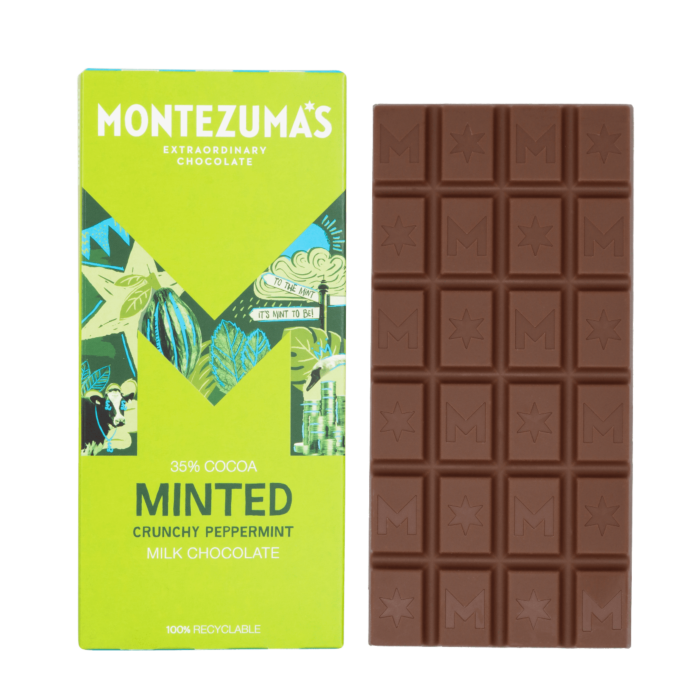 Montezuma's Minted Crunchy Peppermint Milk Chocolate 90g