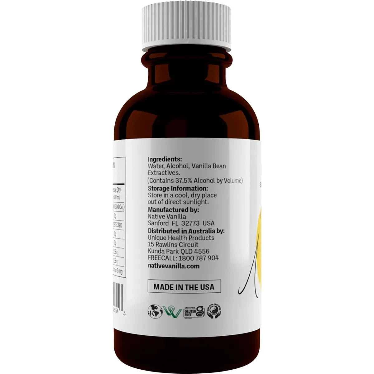 Native Vanilla Baking Mixes Native Vanilla Pure Vanilla Extract 100ml