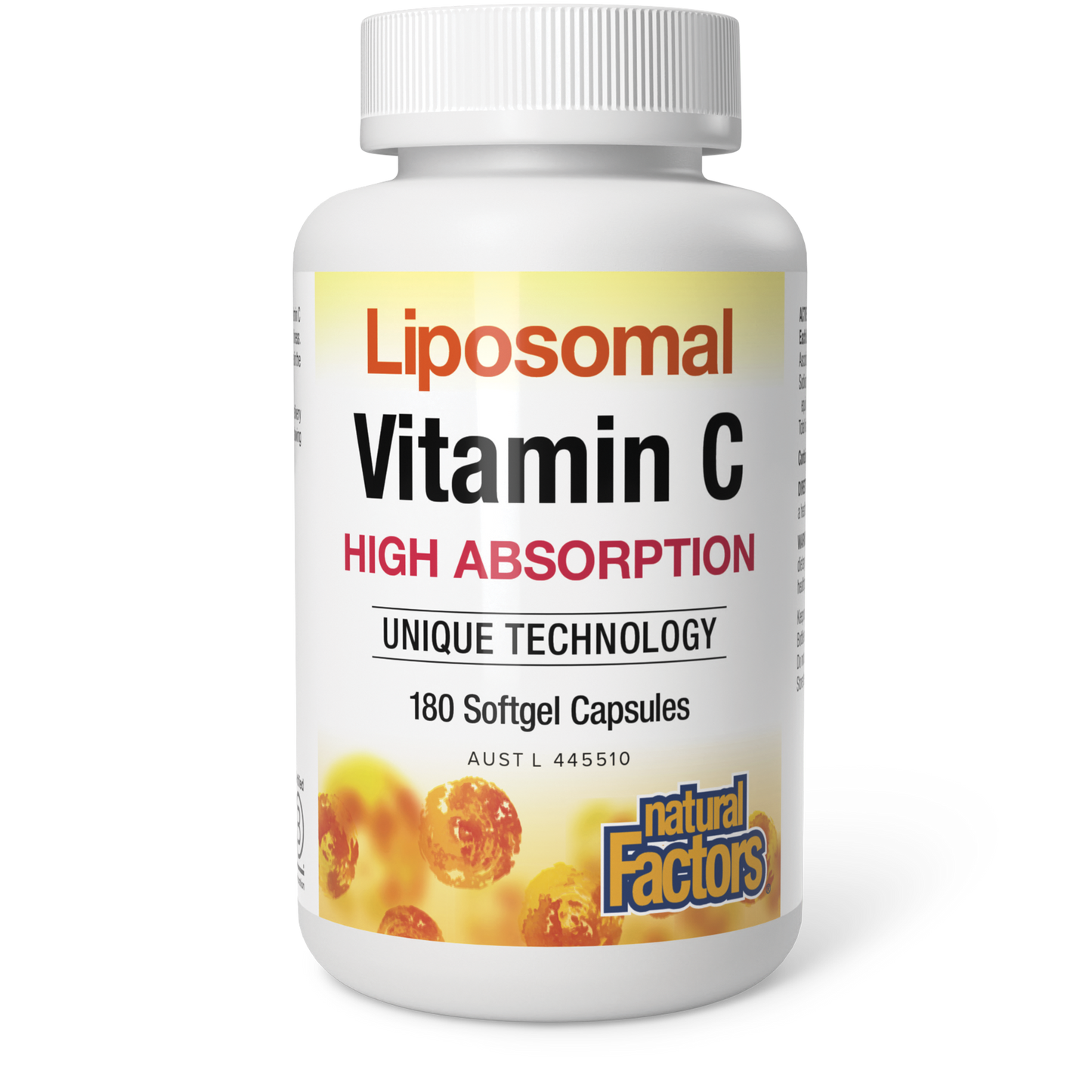 Natural Factors Liposomal Vitamin C 180 Softgel Capsules official image