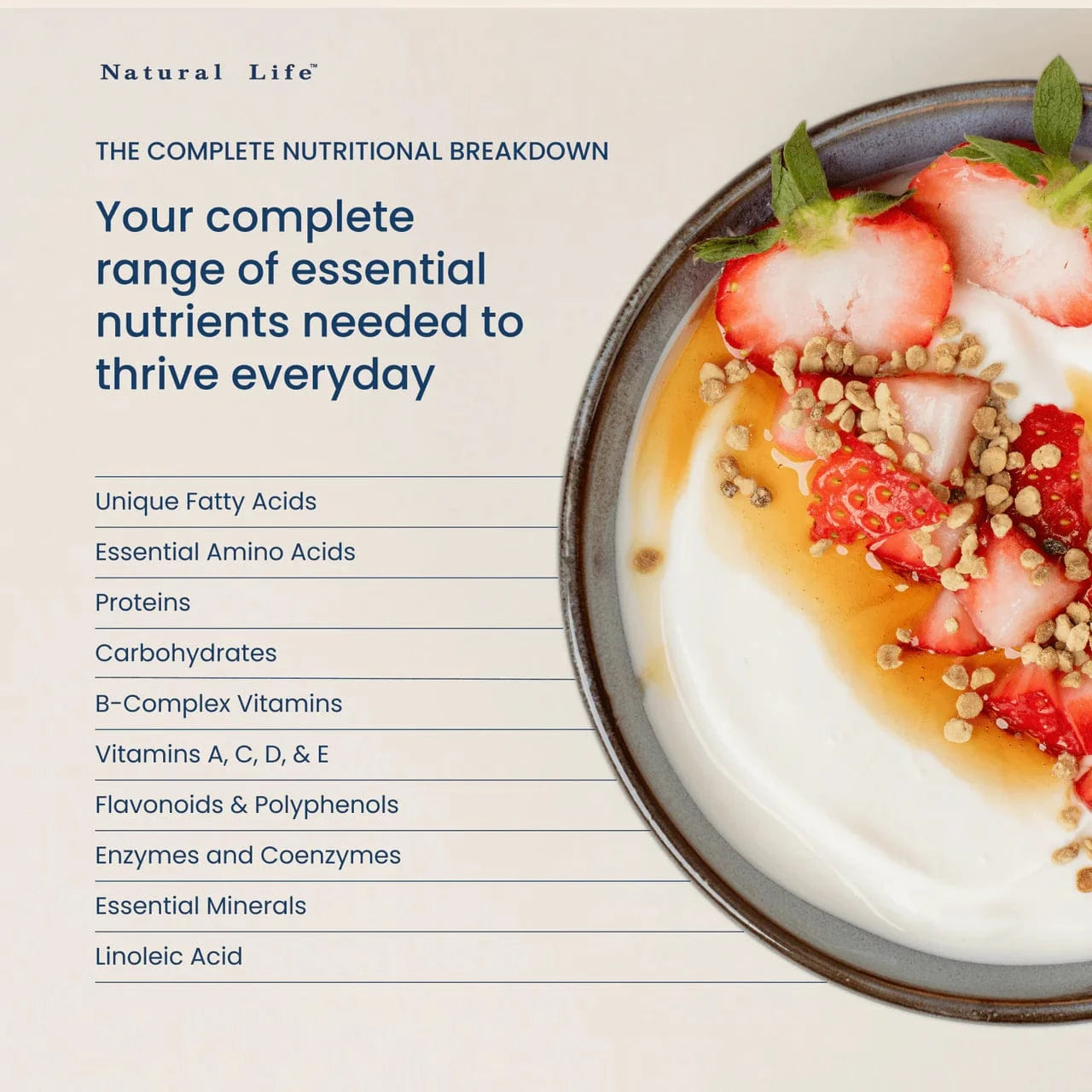 Natural Life Vitamins & Supplements Natural Life Bee Pollen Granules 250g