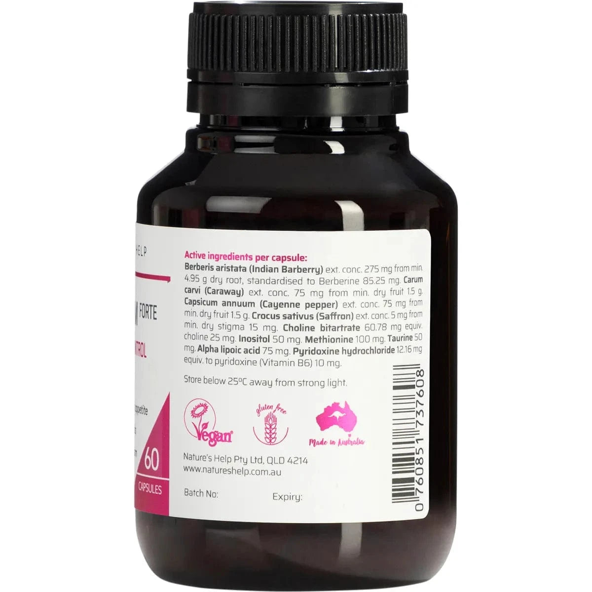 Nature's Help Vitamins & Supplements Nature's Help Ultra Slim Forte Weight Loss Control 60 Caps