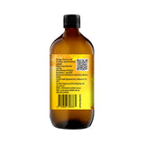 Nature's Shield Organic Flax Seed Oil 200ml barcode and storage label