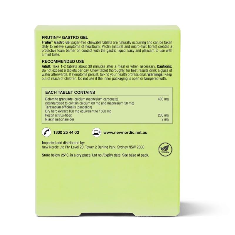 New Nordic Frutin Gastro Gel 60 Tablets Australian product image 2