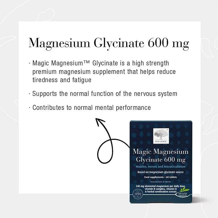 New Nordic Vitamins New Nordic Active Magnesium Glycinate 60t