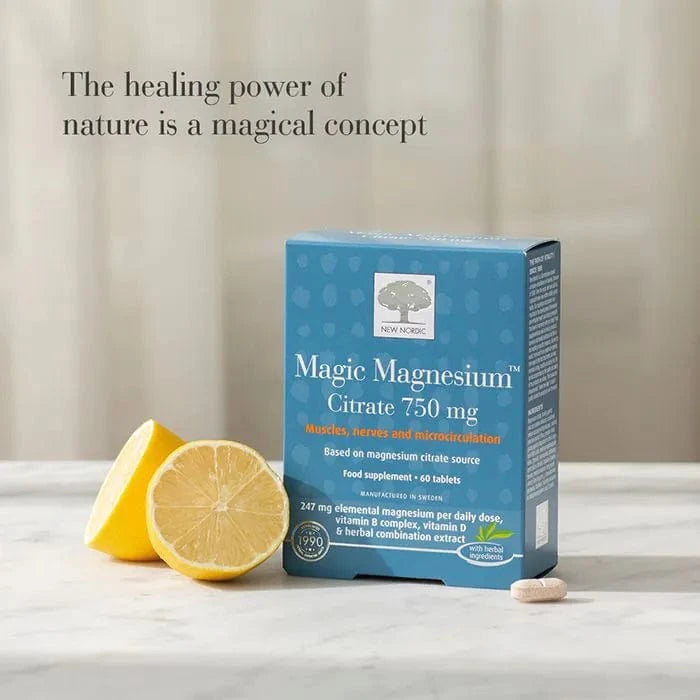 New Nordic Vitamins New Nordic Magic Magnesium™ Citrate 750 mg 60t