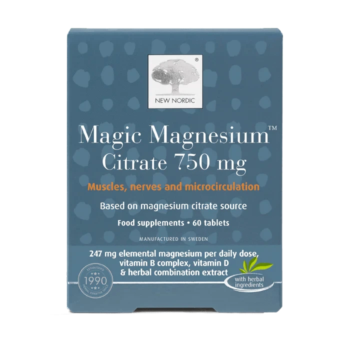 New Nordic Vitamins New Nordic Magic Magnesium™ Citrate 750 mg 60t