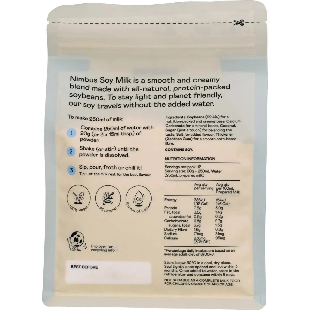 Nimbus Soy Milk Powder Nimbus Soy Milk Powder