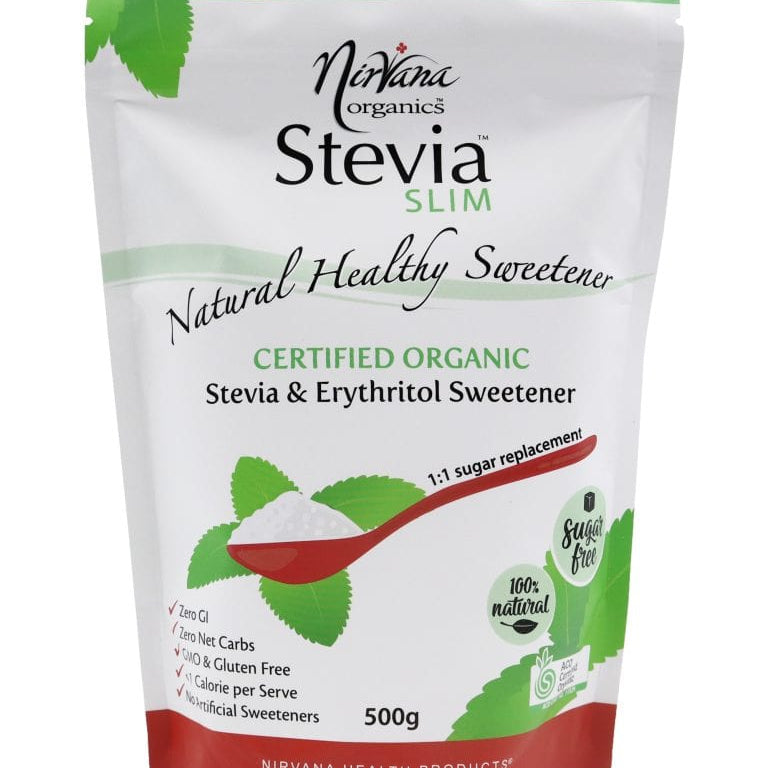 Nirvana Monk Fruit Sweetener 500g Nirvana Stevia & Erythritol Sweetener Stevia Slim Spoonable