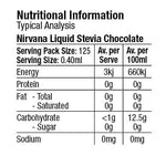 Nirvana Monk Fruit Sweetener Nirvana Liquid Stevia Chocolate 50ml