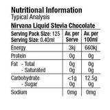 Nirvana Monk Fruit Sweetener Nirvana Liquid Stevia Chocolate 50ml