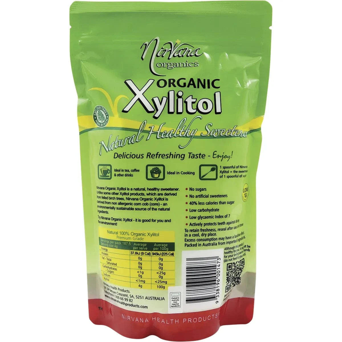 Nirvana Monk Fruit Sweetener Nirvana Xylitol Certified Organic