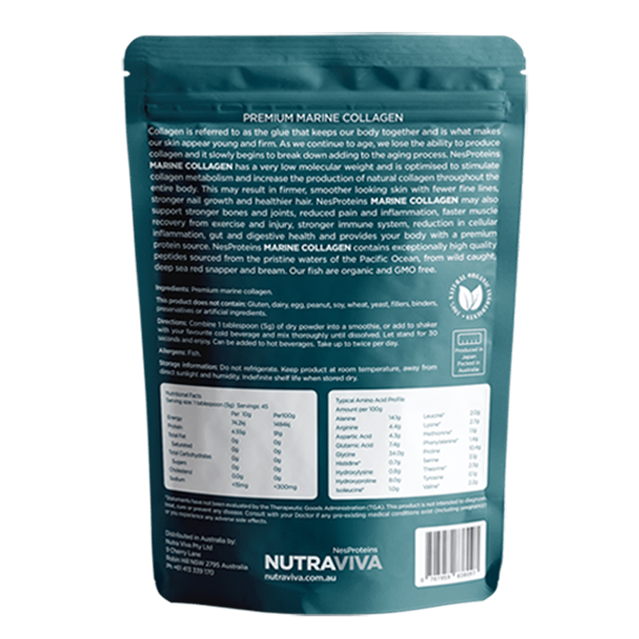 Nutraviva Vitamins & Supplements Nutraviva Marine Collagen 280g Unflavoured