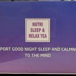 Nutri-Leaf Sleep & Relax Herbal Tea 15pk side panel