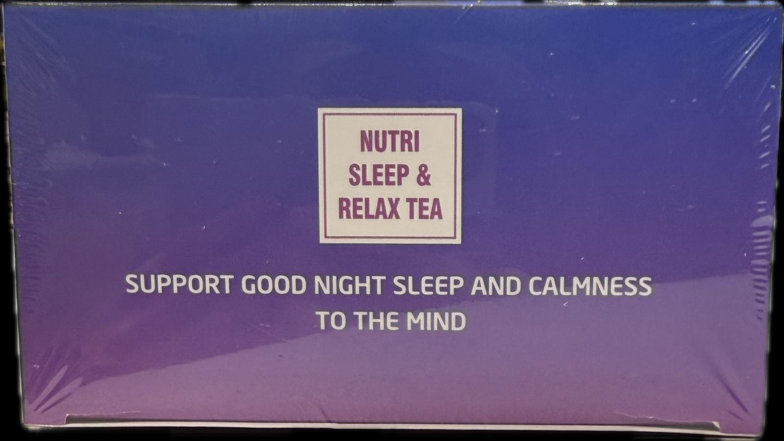Nutri-Leaf Sleep & Relax Herbal Tea 15pk side panel