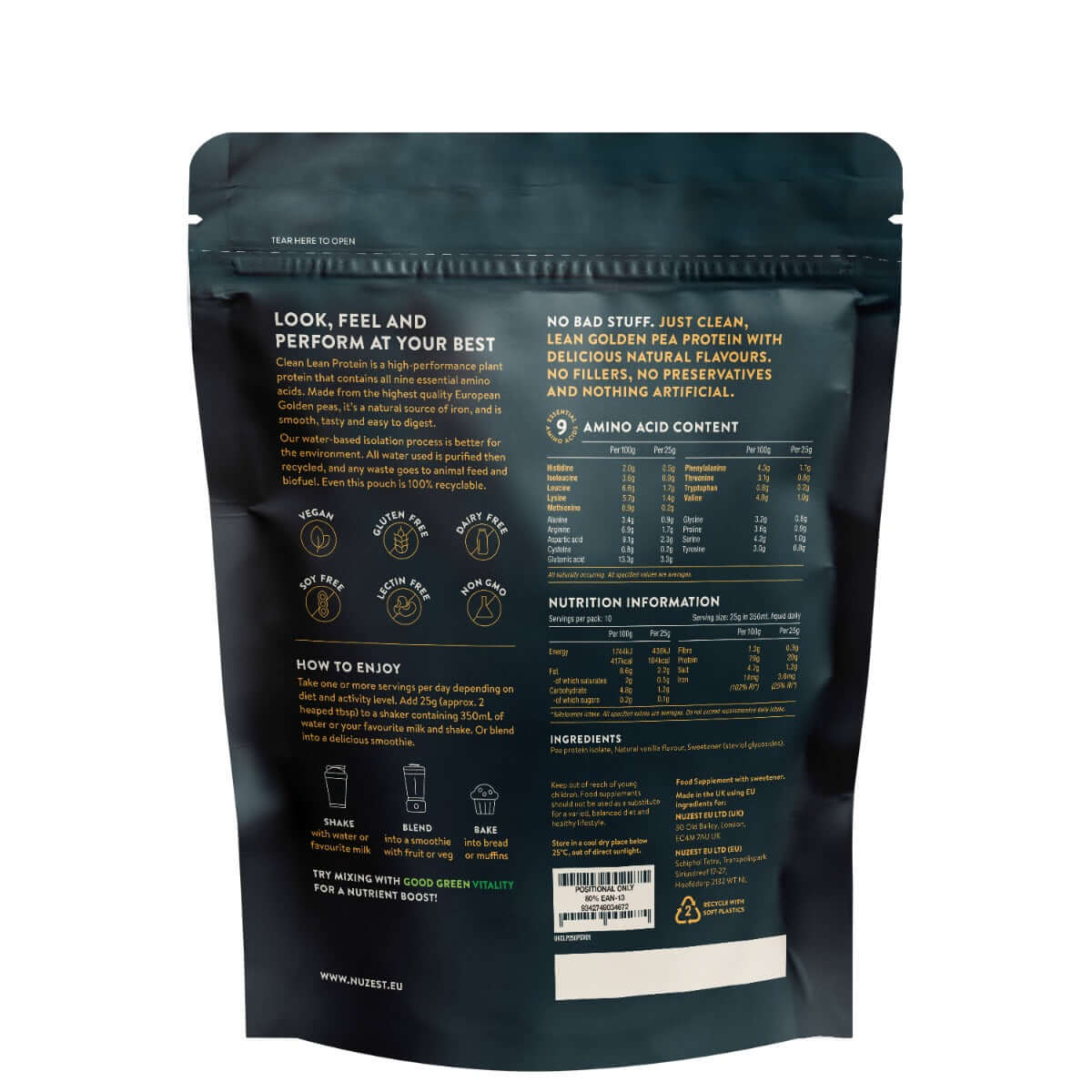 Nuzest Lean Protein Smooth Vanilla 250g