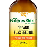 Nature's Shield Organic Flax Seed Oil 200mL