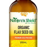 Nature's Shield Organic Flax Seed Oil 200mL