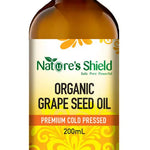Nature's Shield Organic Grape Seed Oil 200mL