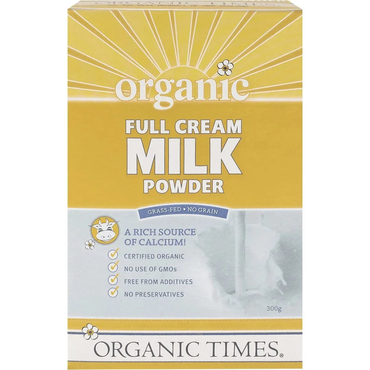Organic Times Baking Mixes Organic Times Milk Powder Full Cream 300g