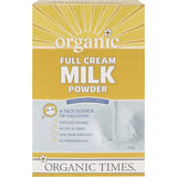 Organic Times Baking Mixes Organic Times Milk Powder Full Cream 300g