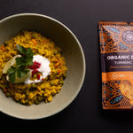 Love My Earth Organic Dahl Turmeric Kitchari 200g — official product-visible prepared meal lifestyle image