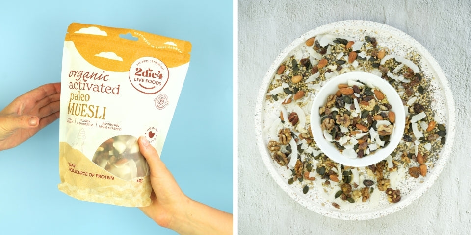 2DIE4 activated organic paleo muesli breakfast lifestyle