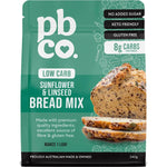 PBCO Baking Mixes (Clearance - BBD 27/05/2025) PBCO Low Carb Sunflower & Linseed Bread Mix 340g