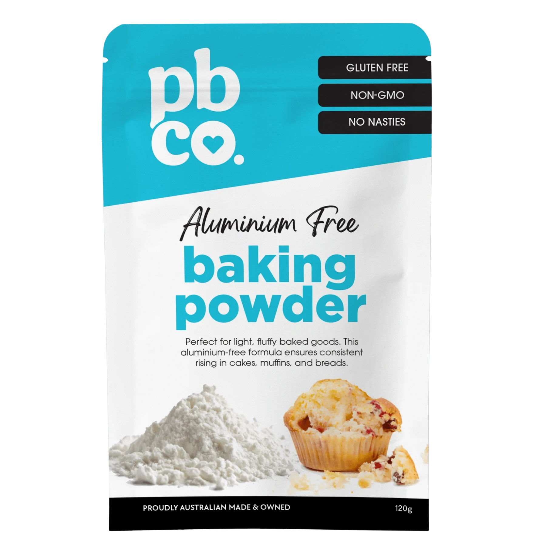 PBCO Baking Mixes PBCo Baking Powder Aluminium Free - 120g