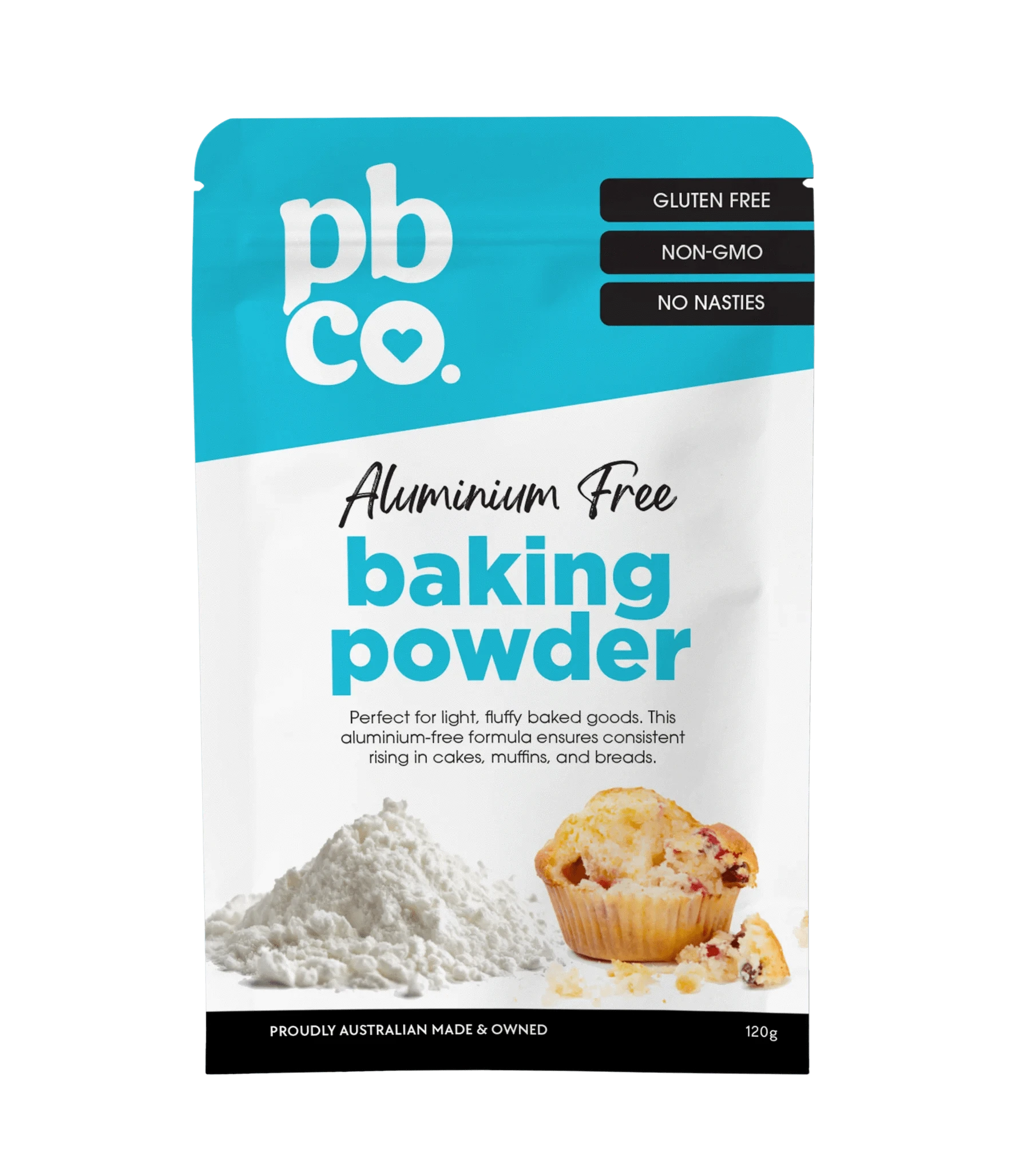 PBCO Baking Mixes PBCo Baking Powder Aluminium Free - 120g
