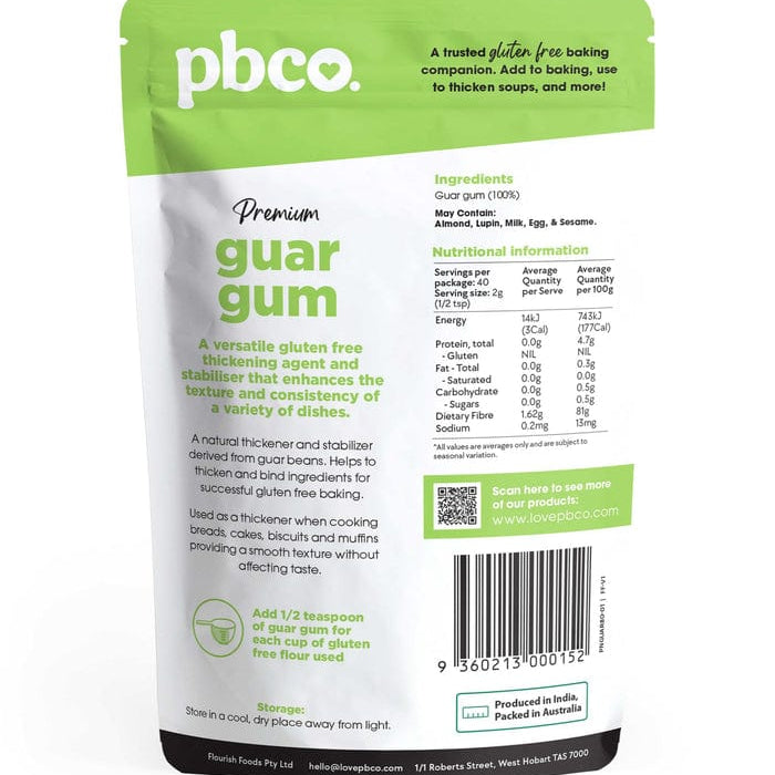 PBCO Baking Mixes PBCO Guar Gum Premium 80g