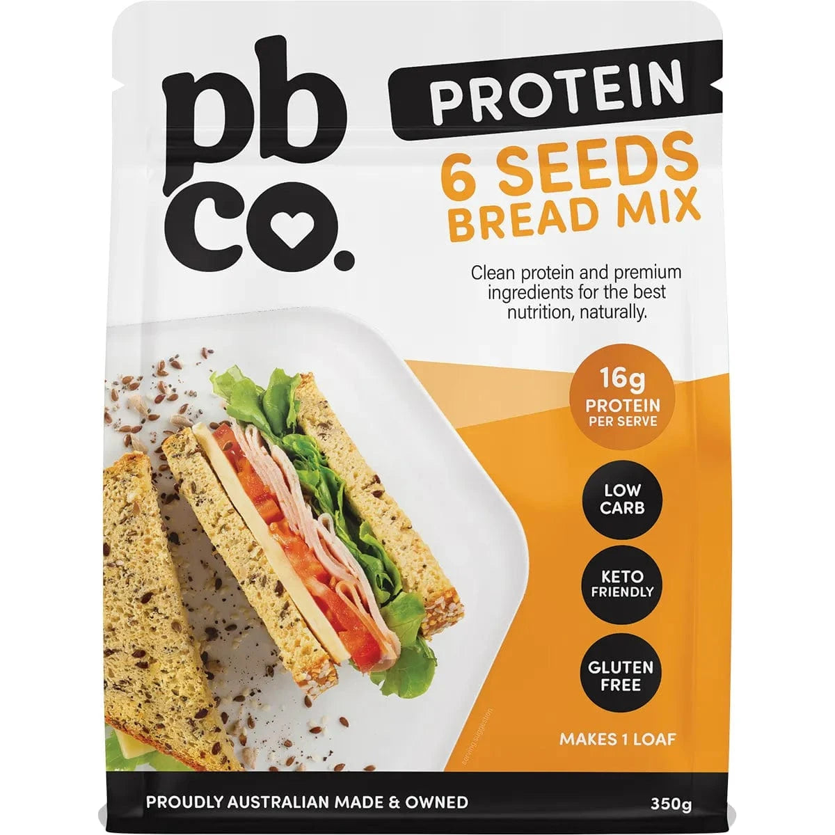 PBCO Baking Mixes PBCO Protein 6 Seeds Bread Mix 350g