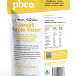 PBCO Baking Mixes PBCo Sweet Lupin Flour Premium Australian 350g