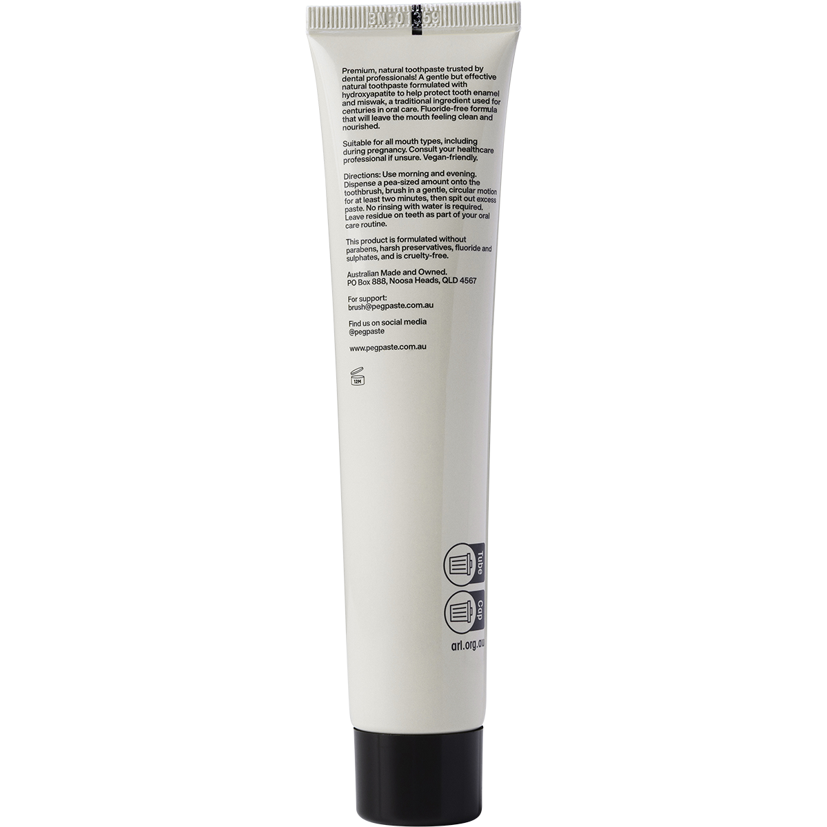 Peg Paste Sacred Clove 100g back image