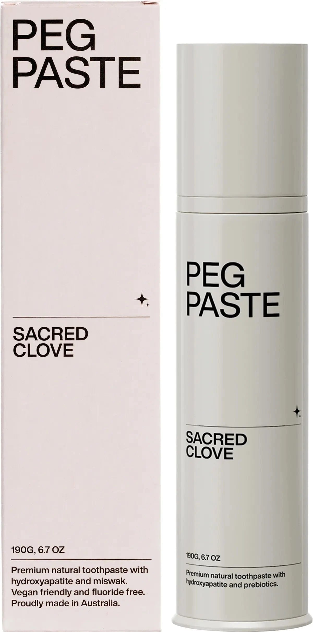 Peg Paste Vitamins & Supplements Peg Paste Natural Toothpaste with Hydroxyapatite Sacred Clove 190g